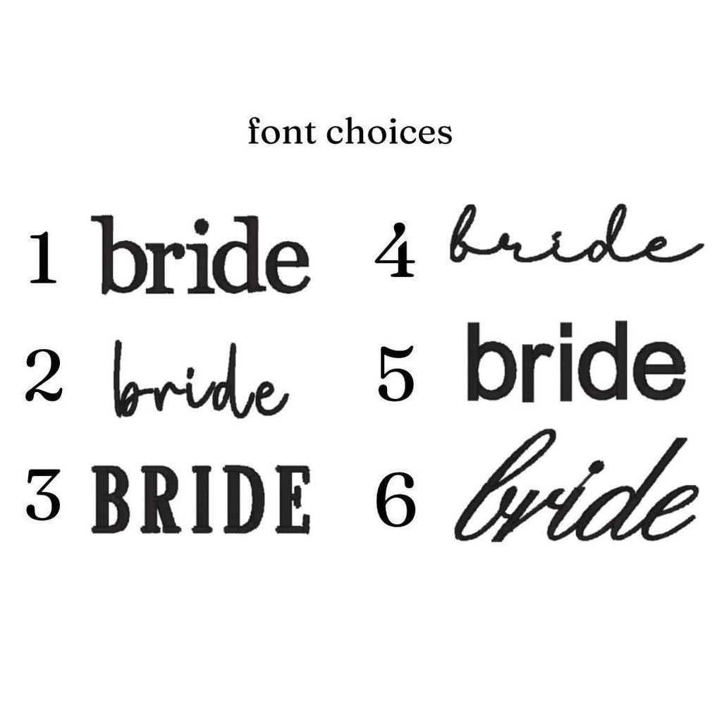 Bride embroidered fleece crewneck