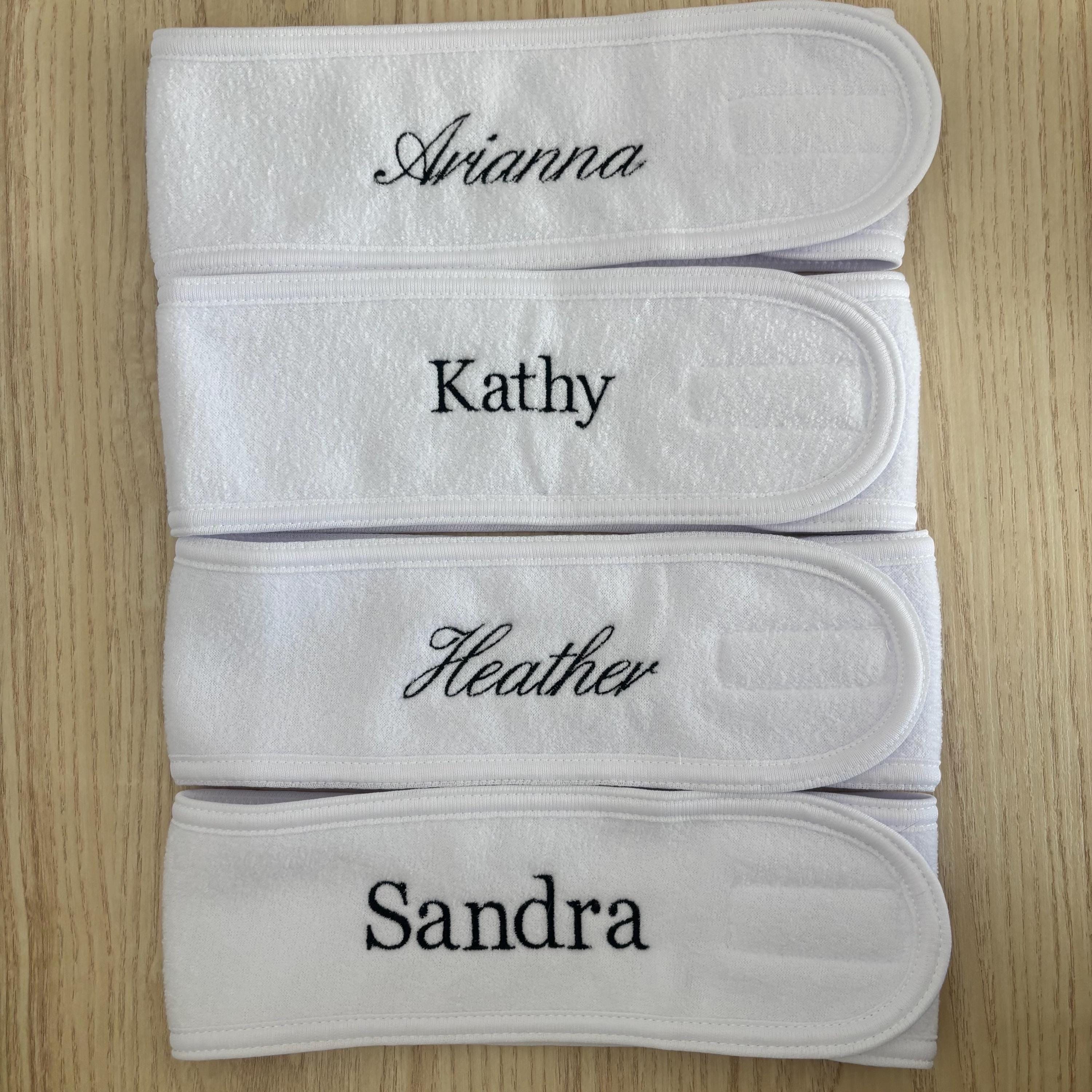 Embroidered spa headband